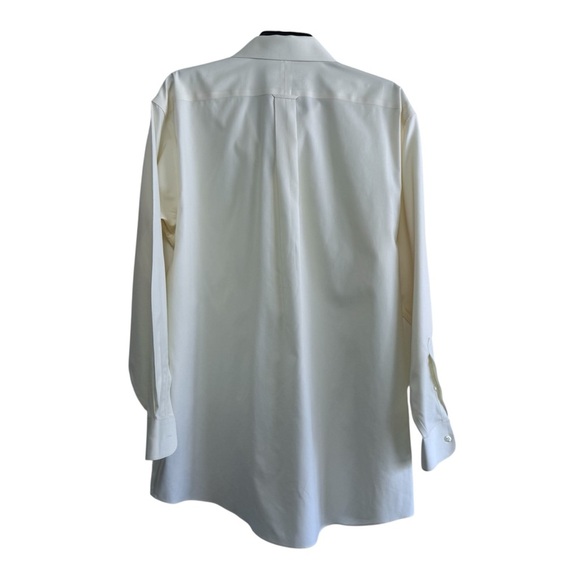 Roundtree & Yorke Gold Label Butter Yellow Fitted Dress Shirt - Picture 2 of 5